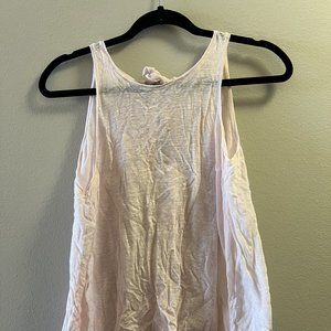 Club Monaco gauzey pink t-shirt with bow tie size XS